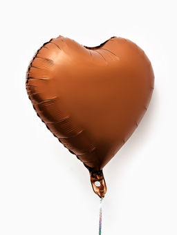 Цена за 2 шт.Воздушные шары фольгированные 17 Сердце, шоколадный сатин, набор 5 шт. - Страна карнавалия фото 2
