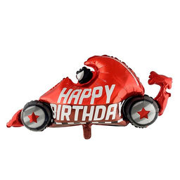 Воздушные шары фольгированные 36" «Happy Birthday», красный