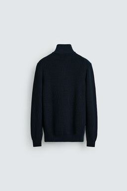 PURL KNIT SWEATER WITH ZIP - Zara фото 7
