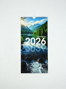 Календарь на ригеле «Природа 2026» 16.5×34 см
