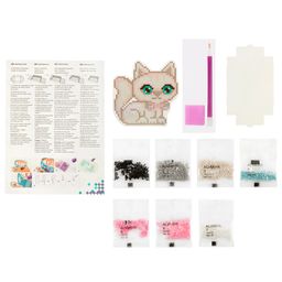 Кристальная (алмазная) мозаика ФРЕЯ ALVM-015 магнит Котенок с бантом 9 х 9 см