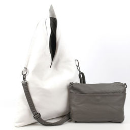 Женская мягкая сумка хобо с косметичкой из эко кожи 0105-34 - Cidirro фото 2