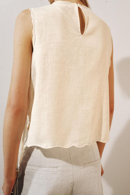 CAMISA BORDADOS ZW COLLECTION / Blanco - Zara фото 3