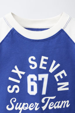 CAMISETA ESTAMPADA TEAM SIX SEVEN / Azul - Zara фото 4