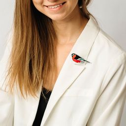 Брошь Снегирь - Orgalica фото 5