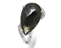 Кольцо из серебра раухтопаз, Ранелия