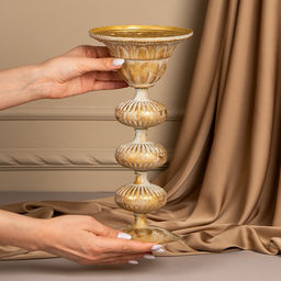 Подсвечник металл «Ярусы» для одной свечи 16×16×31 см