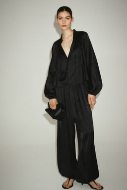 Blusa oversize con escote en V - H&m фото 3