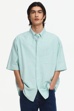 Camisa Oxford de manga corta Relaxed Fit - H&m фото 11