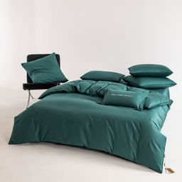 Комплект постельного белья Однотонный Сатин Элитный на резинке OCER009 180*200*30;160*200*30;140*200*30 2 спальный 4 Наволочки