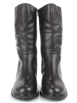 ZA4232M BLACK Сапоги зимние женские (натуральная кожа, натуральный мех)