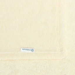 Набор для купания Крошка Я (полотенце-уголок 85*852см,полотенце 40*55см, рукавица) молочный  фото 5