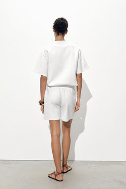 SHORT SLEEVE INTERLOCK SWEATSHIRT - Zara фото 5