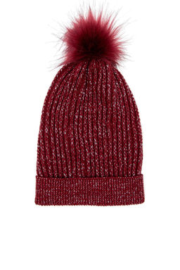 Женский бордовый красный берет Неожиданная скидка в корзине - U.s. polo assn фото 2