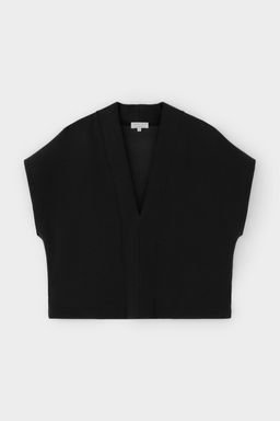 ЕВТ 3295/темный черный жилет жен