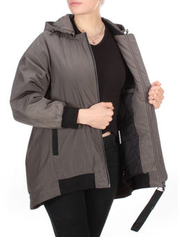 9703 DARK GRAY Куртка демисезонная женская RIKA (100 гр. синтепон) - Fashion фото 8