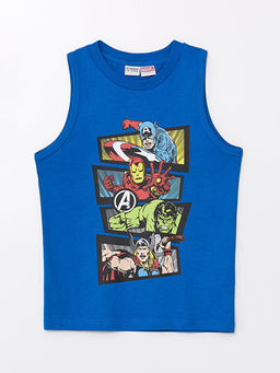 Bisiklet Yaka Hulk Bask?l? Erkek ?ocuk Atlet