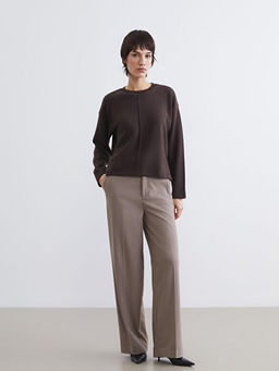 Bisiklet Yaka Triko Kad?n Kazak