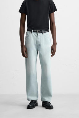 RELAXED STRAIGHT-LEG JEANS - Zara фото 25