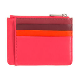 Итальянский кожаный кардхолдер DuDu серии Tiago | малиновый - Dudubags фото 4