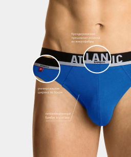 ATLANTIC MP-1565 Трусы спорт Bamboo - 1 шт. в упак.  фото 2