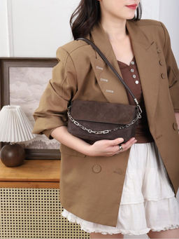 Женская сумка, замша, MIRONPAN 25053 Коричневый