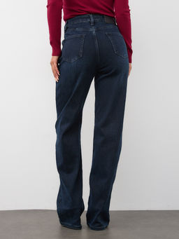 Утепленные Женские Джинсы Свободные