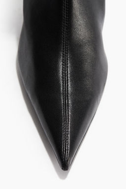 Botas calcet?n de piel con tac?n - H&m фото 6
