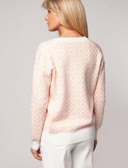 VILATTE / Жакет тонкой и эластичной жаккардовой вязки  фото 5