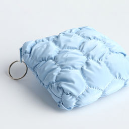 Кошелёк-монетница на молнии, 12×2.5×8.5 см, мягкий, голубой