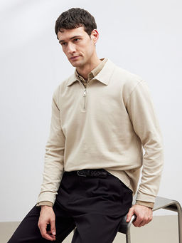 Polo Yaka Erkek Sweatshirt