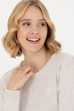 U. S. Polo Assn Женский базовый свитер с круглым вырезом и каменным меланжом - U.s. polo assn фото 16