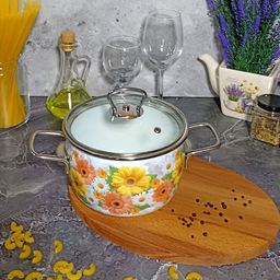 Кастрюля 2,0л сф. Фернанда/Fernanda 1SC165S белосн.