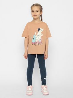 CRB wear/CSKG 63436-31-350 Футболка для девочки,бежевый/Ex.Cherubino  фото 2