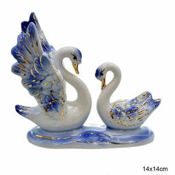 Фигурка Лебеди 14х14 см / W161 /уп 48/