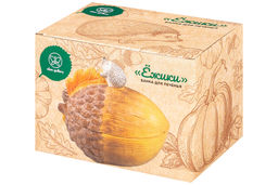 Банка д/печенья 650 мл 12,5*19*15,5 см "Ёжики", с крышкой, керамика