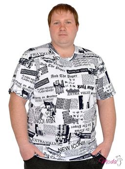 Мужская футболка Модель №617 размеры 44-84