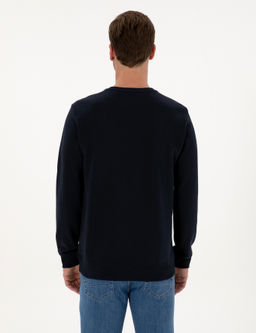 Lacivert Regular Fit Sweatshirt