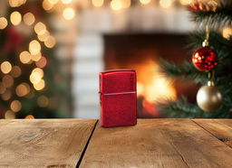 Зажигалка ZIPPO Логотип с покрытием Красное карамелизированное яблоко | Candy Apple Red 21063ZL  фото 8