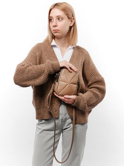 LACCOMA сумка Тиффанни-Ф826-капучино эко кожа хлопок