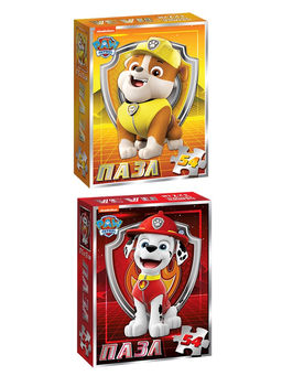 Пазлы детские «Щенячий патруль», набор 10 шт., 54 детали