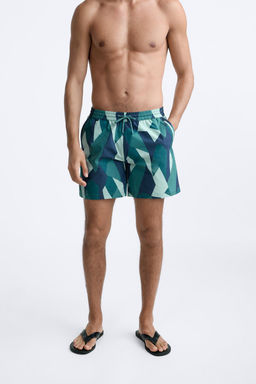 SOYUT DESENLI UZUN DENIZ SORTU - Zara фото 4