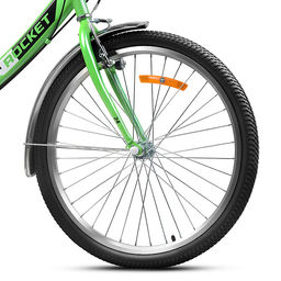 Велосипед 24" Rocket City Fold S 24, цвет зеленый, размер 16"