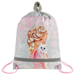 Сумка для обуви Berlingo "Furry-tale Friend" 46*36см (SB-NS-1218) светоотражающая лента