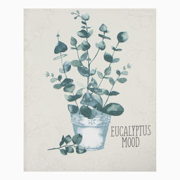 Набор полотенец Доляна Эвкалипт 45х60см - 3 шт, рогожка 158 г/м2, 50% хл, 50% пэ  фото 2