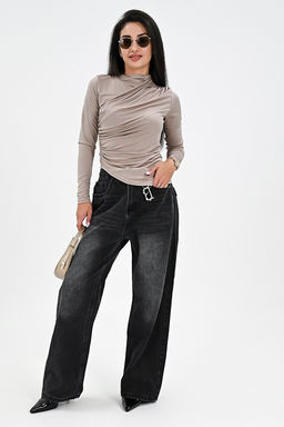 Лонгслив с драпировкой