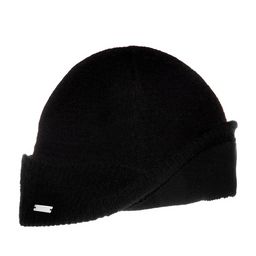 Шапка SEEBERGER арт. 18454-0 TURN-UP BEANIE (черный)