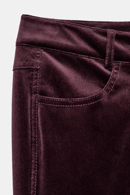 FLARE VELVET TROUSERS ZW COLLECTION - Zara фото 8