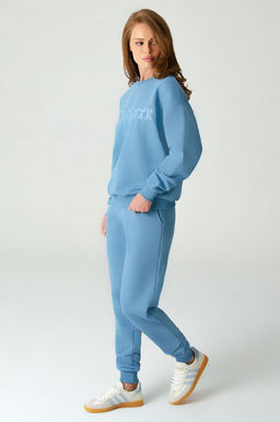 Арт. 2520/3 Костюм с брюками женский 44-52 (5 шт) Цвет:верх-голубой,низ-голубой - Калинка фото 2