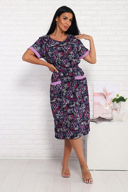 Платье с карманами (01008, фиолетовый) - Плиона фото 3